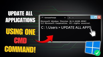 How to Update All Windows Software at Once with One CMD Command 🔥