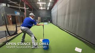 Open Stance Tee Drill