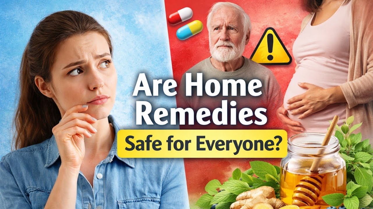❓ “Are Home Remedies Safe for Everyone?”