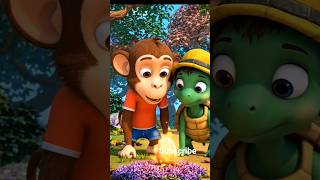 Magic Seed Story for Kids | Max Monkey & Tina Turtle Adventure | Hindi Cartoon Story for Children