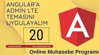 Clean Architecture ve Angular ile Muhasebe Programı 20 - Angular'a Admin LTE Temasını Uygulayalım