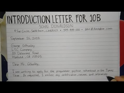 Create A Winning Introduction Letter For 2024