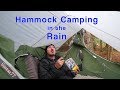 Hammock camping in the rain  cranberry wilderness backpacking w the amok draumr xl