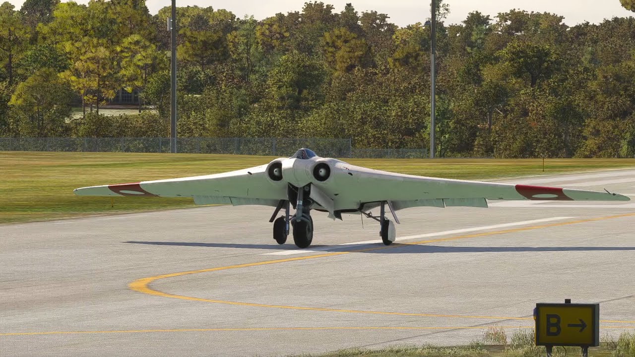 Insane Skill Pilot! Horten Ho-229 Takeoff from Secret Air Base