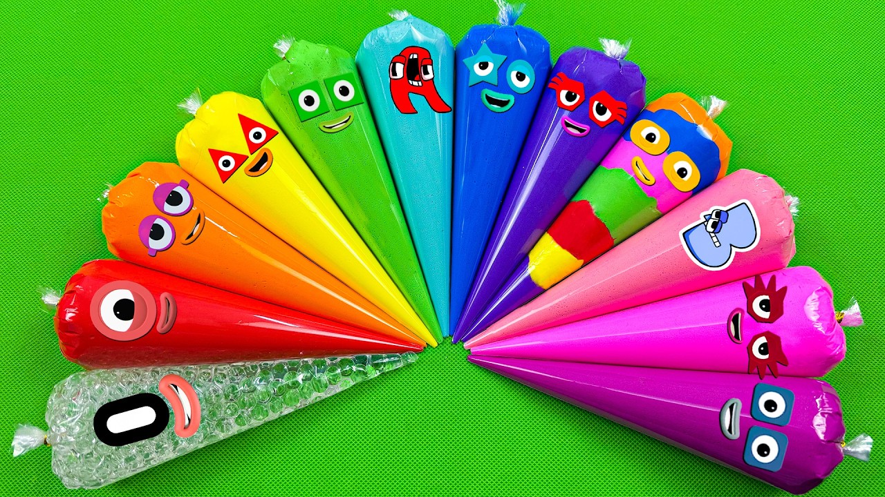 Numberblocks – Looking Slime with Piping Bags! Relaxing ASMR