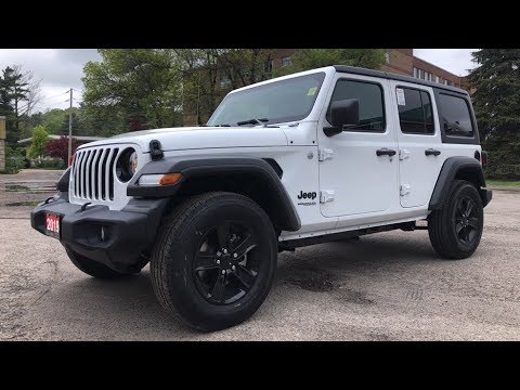 2019 'Bright White' Jeep Wrangler Unlimited Sport S 4x4 - YouTube