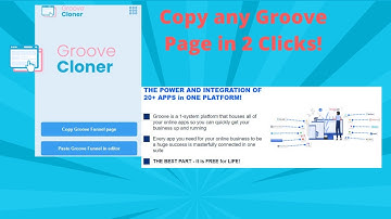 Free all in one web platform!  Copy any Groove Funnels Page with this Extension