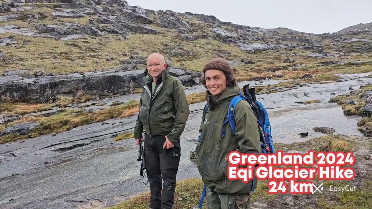 Greenland 2024 hike Eqi Glacier 24km