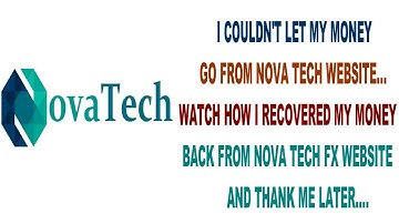 HOW TO WITHDRAW ON NOVATECH FX RECOVERY UPDATE!!!