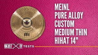 Element of a versatile cymbal set: 14&quot; Meinl Pure Alloy Custom Hats I A Test by EN BeatitTV