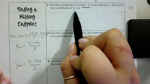 Unit 1:Distance and Midpoint Formula