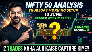 Nifty 50 Daily Chart Analysis || 18 June Thursday Best Trading Setup || Sensex Weekly Expiry