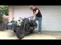 Motorcycle Kick Start Demonstration: 1942 Zundapp KS750