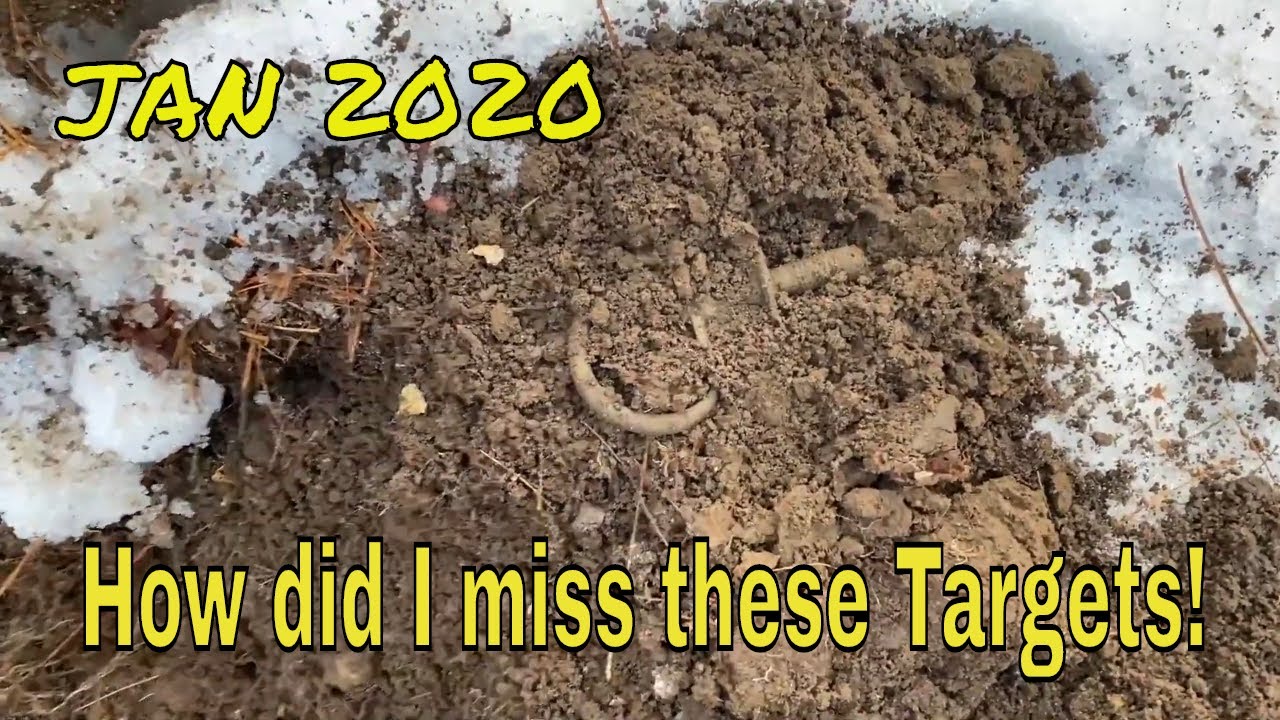 Metal detecting a snowy cellar hole in New England for coins and relics ...