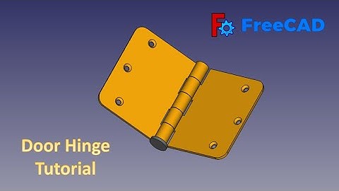 FreeCAD Tutorial : How to make a Door Hinge in Freecad #freecad #3dmodel #3ddesign #cad