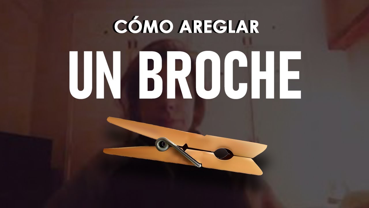 Cómo arreglar un BROCHE DE ROPA fácil YouTube