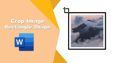 How to crop image into rectangle shape in word