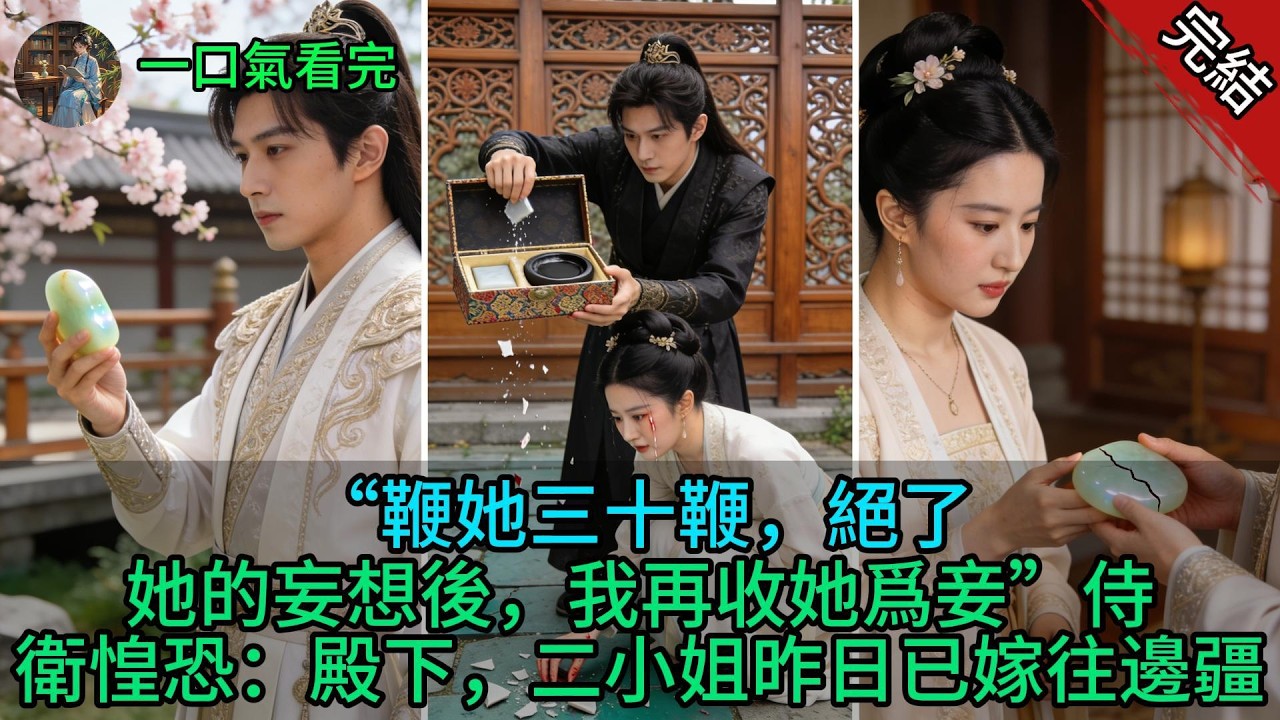 【原創小說已完結】“鞭她三十鞭，絕了她的妄想後，我再收她爲妾”侍衛惶恐：殿下，二小姐昨日已嫁往邊疆