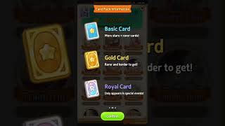 Card album in a sorting game, love it.