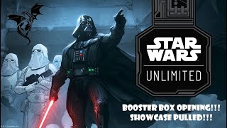 Star Wars Unlimited Spark of Rebellion Booster Box Opening! Showcase Pulled! Very Nice!