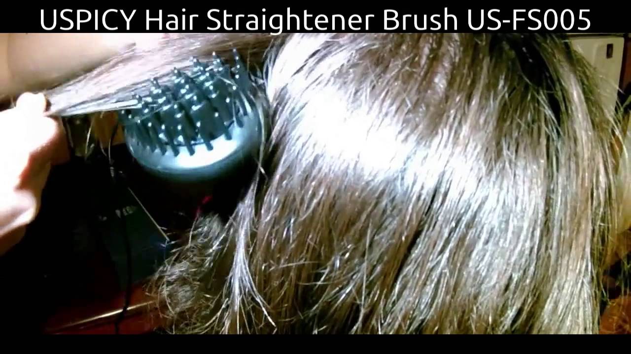 uspicy hair straightener demo