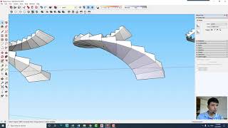 Sketchup - Dựng 3d Thang Xoắn Bản Thang Cong - PhuongTk