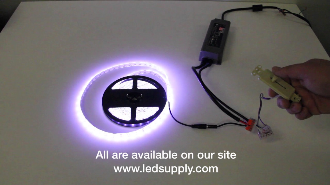 Dimming LED Flex Strips with Wall Mount Control YouTube