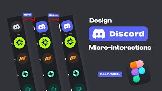 Design Discord Sidebar with Animations in Figma | Design UI Components in Figma | Micro-interactions