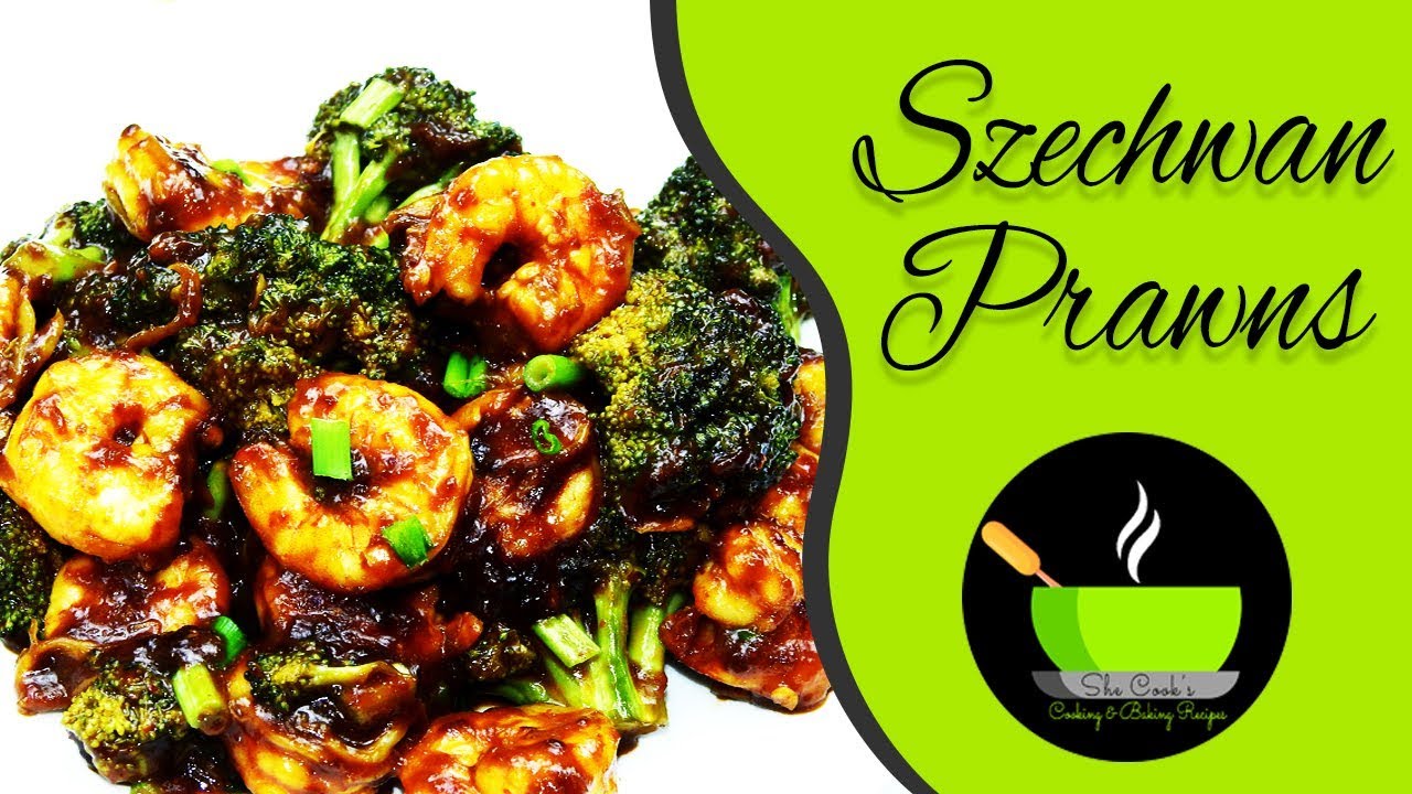 Szechwan Prawns Recipe | Szechwan Shrimp Recipe | Prawns In Hot Garlic Sauce Recipe | She Cooks