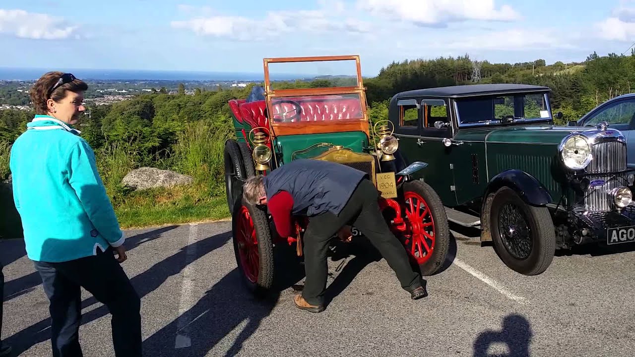 Vintage car in the Blue Light pub