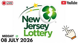 🔴 NJ Lottery Live Evening Draw | 08/07/2026 Winning Numbers | Pick 3 Pick 4 Cash 5 Results