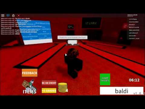 Roblox Baldi S Basics Codes Youtube - the code for baldi basic in roblox