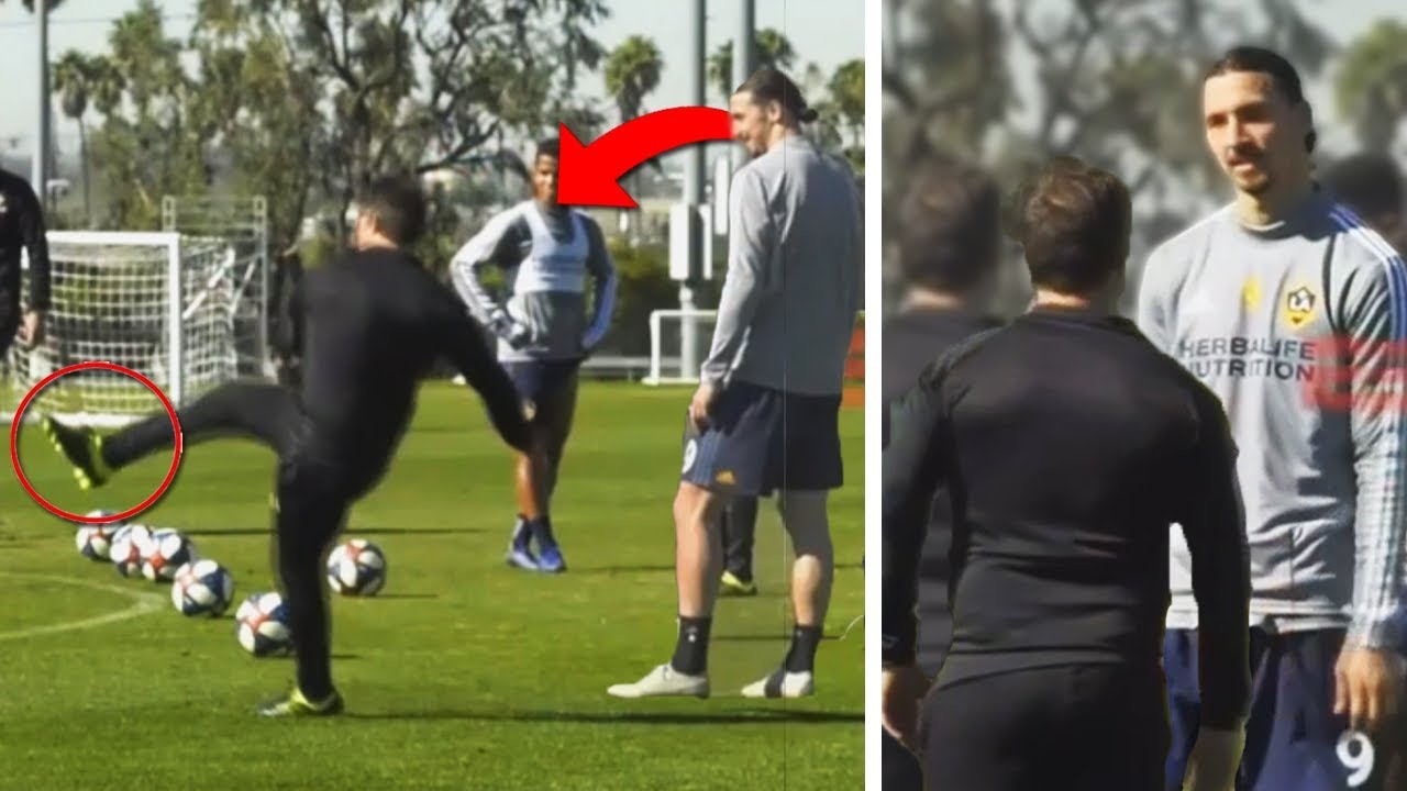 Guillermo Barros Schelotto le ENSEÑA a PATEAR a Zlatan ...