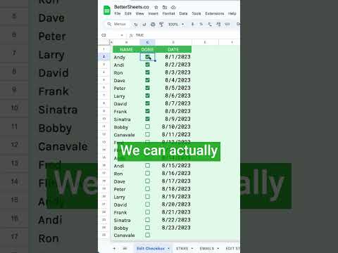How to Edit Checkboxes