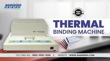 SK 5000 Thermal Book Binding Machine ( how to use thermal binding machine) Buy Now- 09555086767