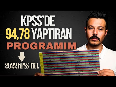 KPSS'de Sıfırdan 94,78+ Aldıran Çalışma Programı | Adım Adım Anlatıyorum | #KPSS