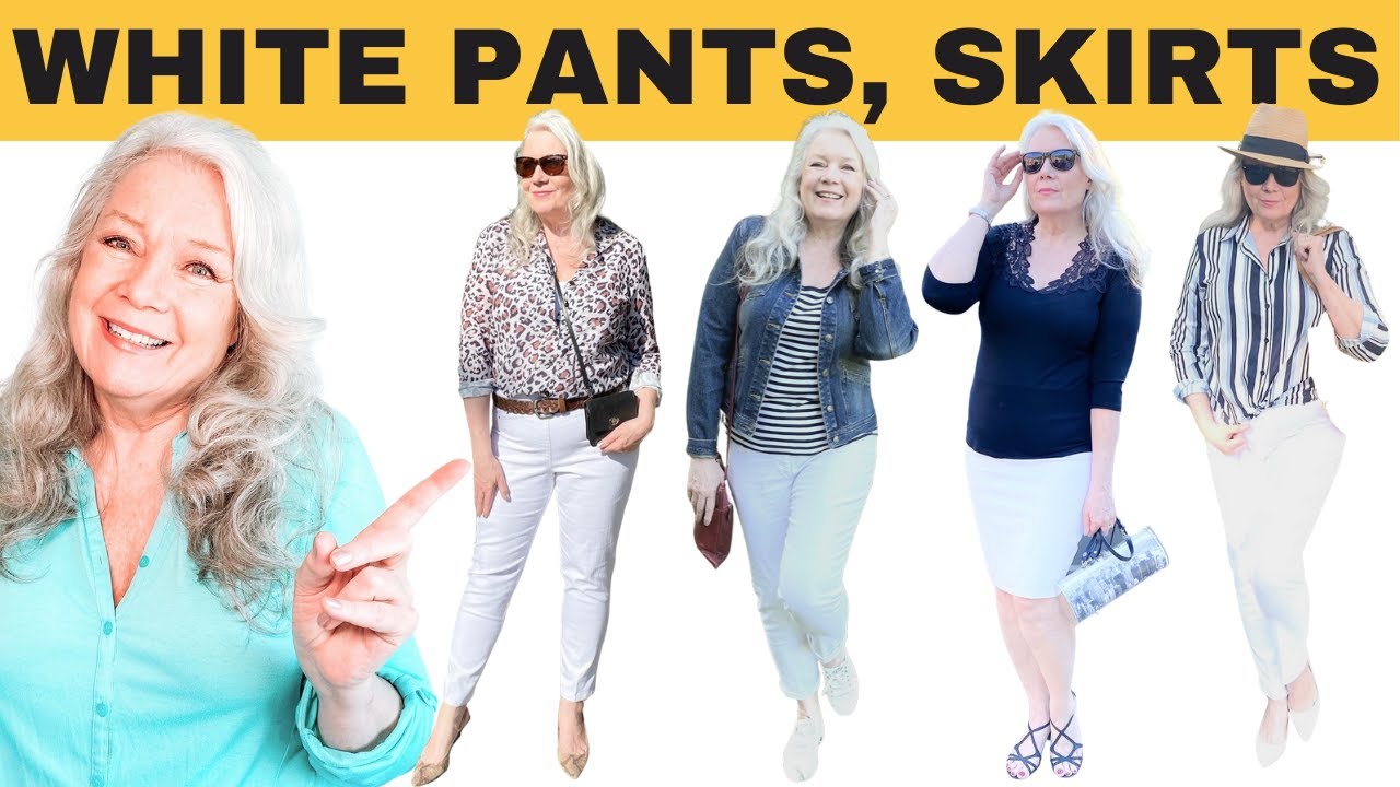 HOW TO WEAR WHITE DENIM JEANS PANTS & SKIRT OUTFITS with Style Tips ...