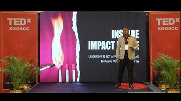 Leadership is a Flame, Not a Frame | Venkataramana Murthy | TEDxSGGSCC