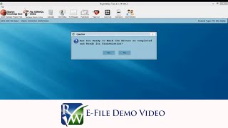 RightWay E-File Demo Video screenshot 3