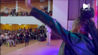 Mungai Eve Surprise Guest At Jkuat Eddie Butita Campus Tour!