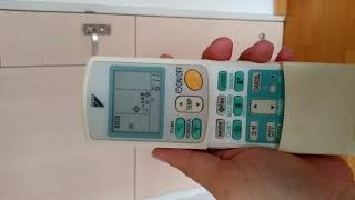 daikin error code checking with remote controller (vision air)