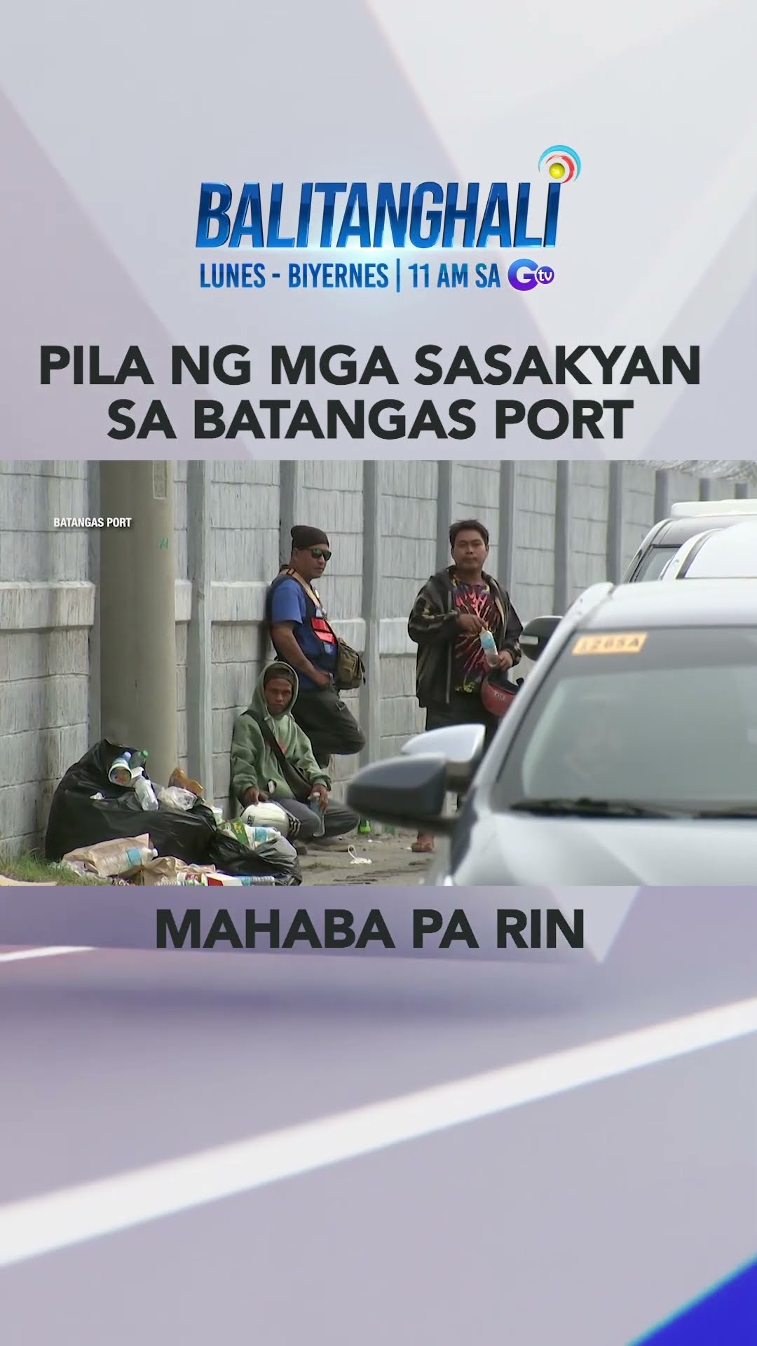Pila ng mga sasakyang papasok sa Batangas Port, mahaba pa rin #shorts | Balitanghali