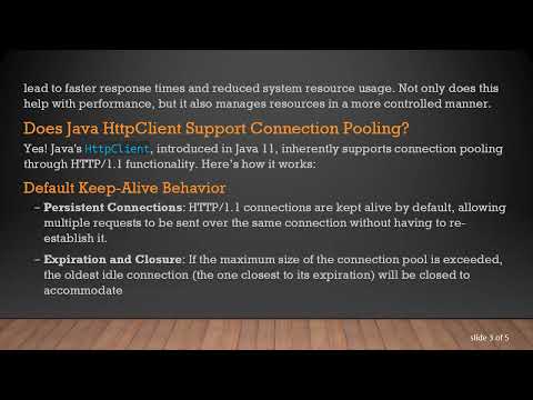 Understanding Connection Pooling in Java's HttpClient