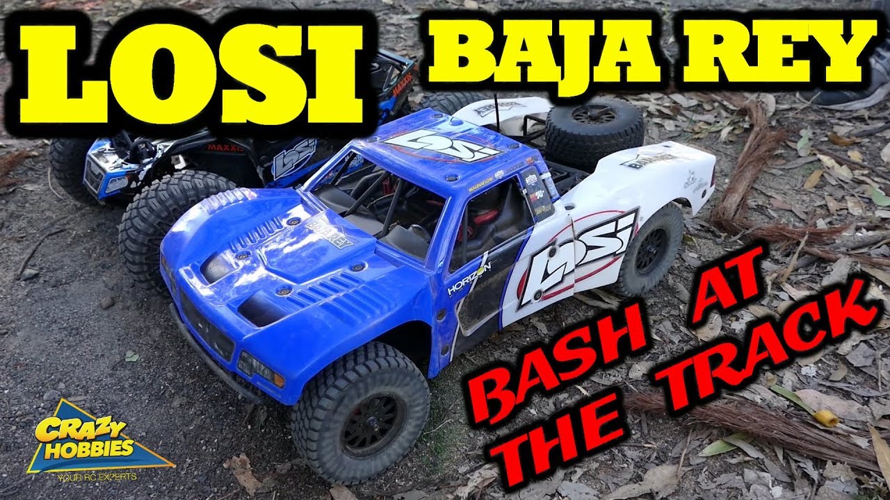 dronesense LOSI BAJA REY 1/10 RTR 4WD DESERT TRUCK - Bash At The Track