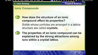 ICP 6 1 Ionic Bonding