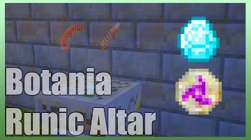 The Basics to Botania | Runic Altar and Runes