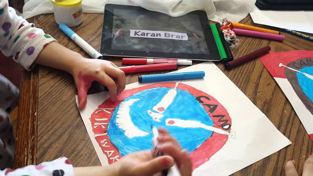 Drawing Camp Kikiwaka Flag Sign from Disney Bunk'd - Art with Jellybean ...