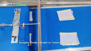 Telescopic stacked belt conveyor with counting function.