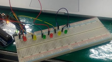 Arduino第一天初學成果  霓虹燈