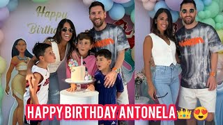 : Messi celebrating Antonela's birthday #messi #antonela #birthday #football #trending #miami #love